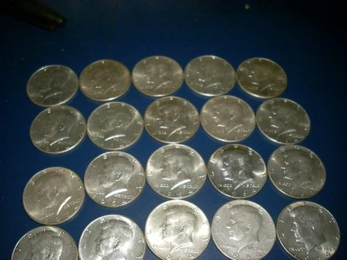 New Listing*LOT OF 20 1964 SILVER KENNEDY HALF DOLLARS* *BU+++* *FULL ROLL* NR #G3831