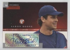 2005 Topps Pristine Personal Endorsements Uncommon 153/247 Aaron Boone Auto r7d