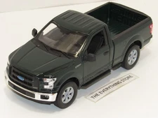 WELLY 2015 FORD F-150 F150 REGULAR CAB PICK UP TRUCK 1:24 DARK GREEN FREE SHIP