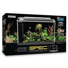 Fluval Spec Black Freshwater Aquarium Kit, 5 Gallons