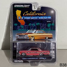 GREENLIGHT 1:64 1964 CHEVROLET IMPALA CALIFORNIA  LOWRIDERS PINK ROSES GL63010-A
