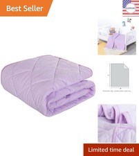 Luxurious Toddler Comforter - 39x47 Light Purple Microfiber for Cozy Dreams