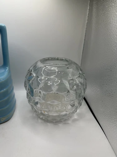 Fostoria American Crystal Clear Rose Bowl Vase