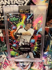 Mira telescópica de pintura 2024 Wild Card Splat Hideki Matsui 1/1 arco iris/negro - Yankees de Nueva York