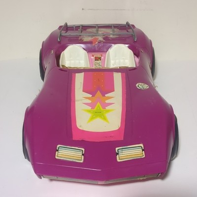 Barbie et sa Voiture Fiat 500 Rose, véhicule 4 Places décapotable avec