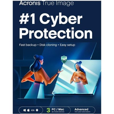 Acronis True Image Cyber Protect Home Office  Advanced 3 PC Geräte 1 Jahr  ESD
