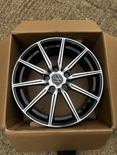 VW TRANSPORTER T6.1 18" GLOSS BLACK POLISHED ALLOYS X4 ZGBSHA071498 REFURBED