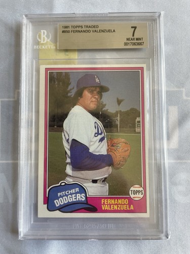 1981 Topps Traded - Fernando Valenzuela #850 (RC) BGS 7