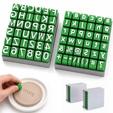 Alphabet Stamps Set for Clay, Letter Stamps for Clay - Uppercase, Lowercase, ...