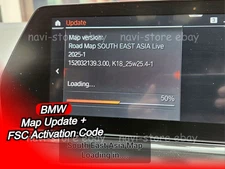 BMW Southeast ASIA MGU LIVE 2025-1 MAP Navigation Update + FSC Activation Code