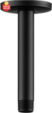 Shower Arm with Flange, 6 in Ceiling Mount Replacement Rain Shower Head Straight