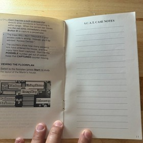 Night Trap Instruction Manual Booklet Only Manual Sega CD Authentic