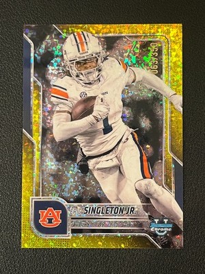 Eric Singleton Jr 2025 Bowman Chrome Yellow Mini-Diamond Refractor /350