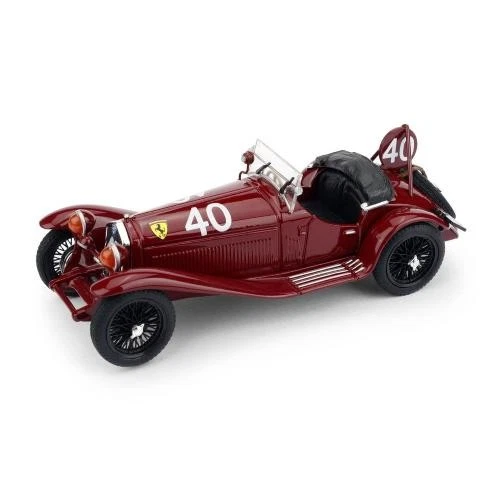 1:43 BRUMM Alfa Romeo 8C 2300 Spider #40 24H Spa 1932 Taruffi D'Ippolito R655 - Immagine 2 di 2