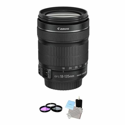Canon EF-S 18-135mm f/3.5-5.6 IS STM Lens + UV Kit & Cleaning Kit