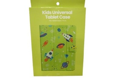 NIP Chug Kids Universal Green Space Themed Tablet Case Adjustable Fits 7 -11 