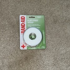 1 ROLL Band-Aid Hurt-Free Self-Adherent Elastic Wound Wrap 2"X82" NEW SEALED