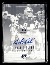 2018 Panini Luminance Austin Allen Blue Rookie Ink Autograph Auto /75 UX8058