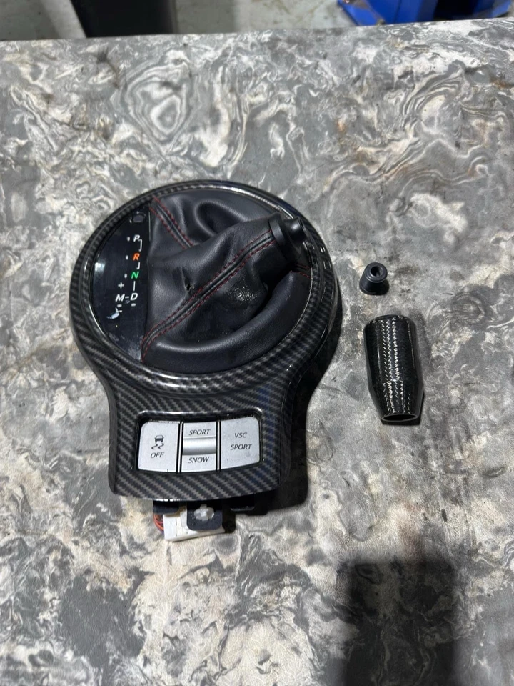 Bota SCION FR-S 2013-2020 cambio envolvente negra/plateada, carbono OEM Foto 2 de 3