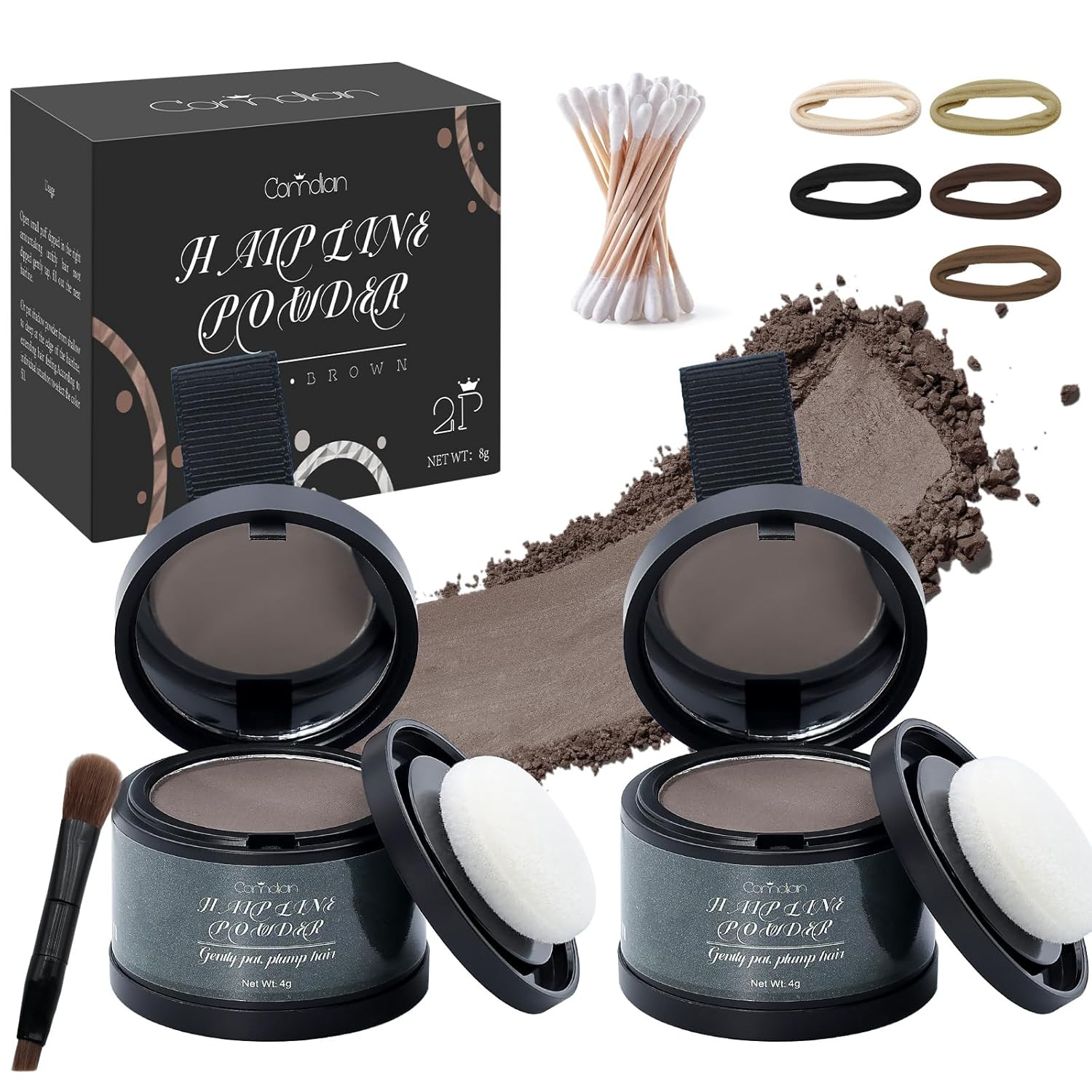 2 Pack Hairline Powder for Women and Men, Used to Root Touch