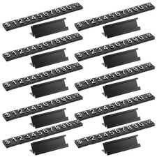 16 Sets Price Signs - Adjustable Mini Price Tag Cube Kit with Number Letter