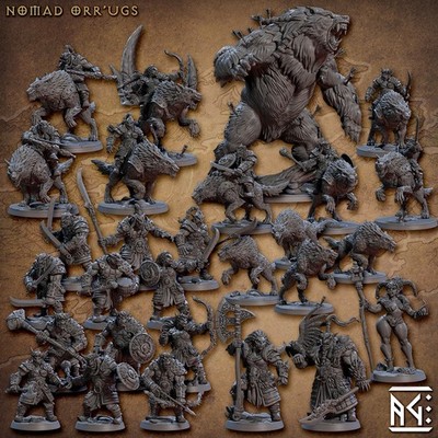Artisan Guild -  Nomand Orks (Tabletop & Rollenspiel Resin Miniaturen)