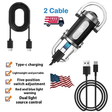 NEW Super Bright LED Mini Flashlight USB Rechargeable Pocket Keychain Torch