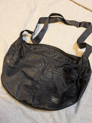 #ad PORTER ALOHA LOCO Shoulder Bag M 511 07716 Black Cotton Pen Case Unisex $186.50