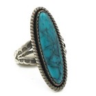 Southwest Signed Sterling Turquoise Abalone 3.5-12.5 Rings Lot of 5 #S5343-5 — photo 6