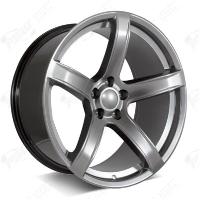 20x11 WHEELS FIT WIDE BODY DODGE CHALLENGER CHARGER SCAT HELLCAT SRT GREY