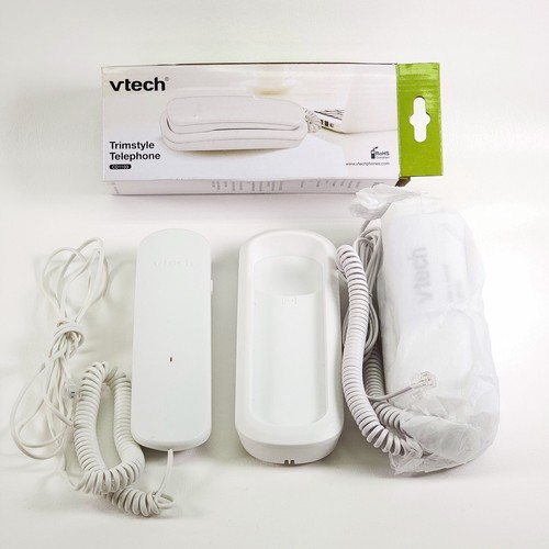 Two Vtech Trimstyle Corded Telephone Ringer & Receiver Volume Control ...