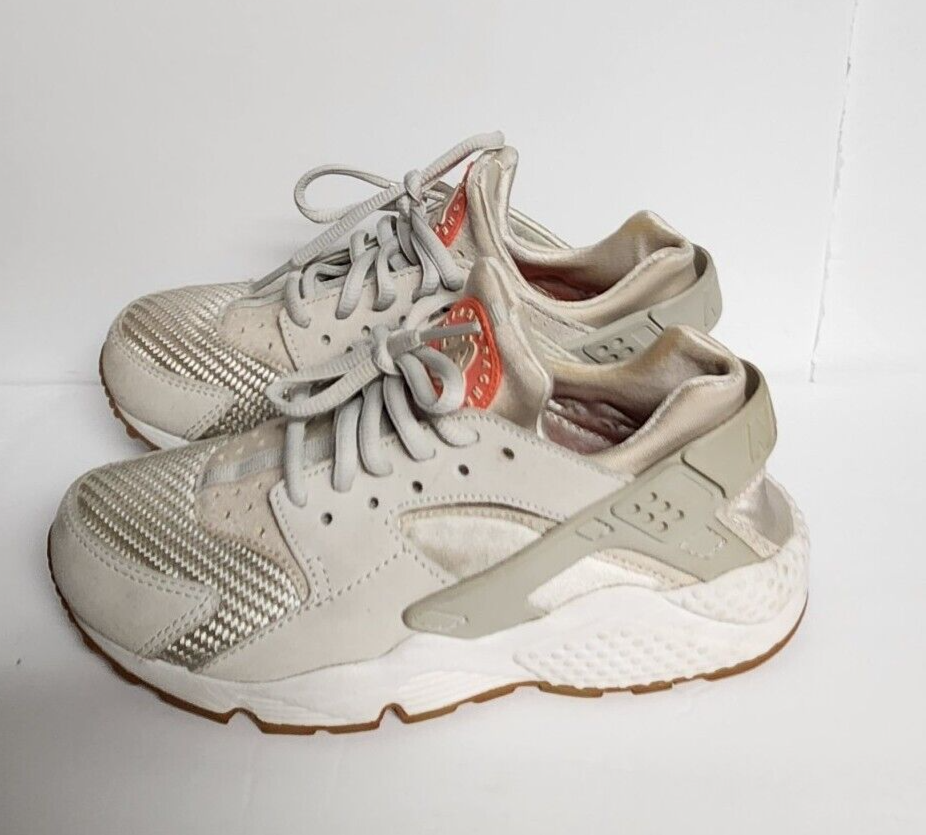 Nike Air Huarache Run Light Bone 818597-001 Fashion Shoes Sneakers Womens  SZ