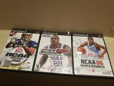 NCAA lot - basketball 2k3 Football 2005 - march madness PlayStation 2 PS2