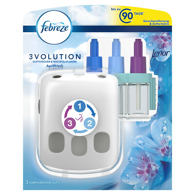 Febreze 3Volution Duftstecker & Flacon Lenor Aprilfrisch 20ml 