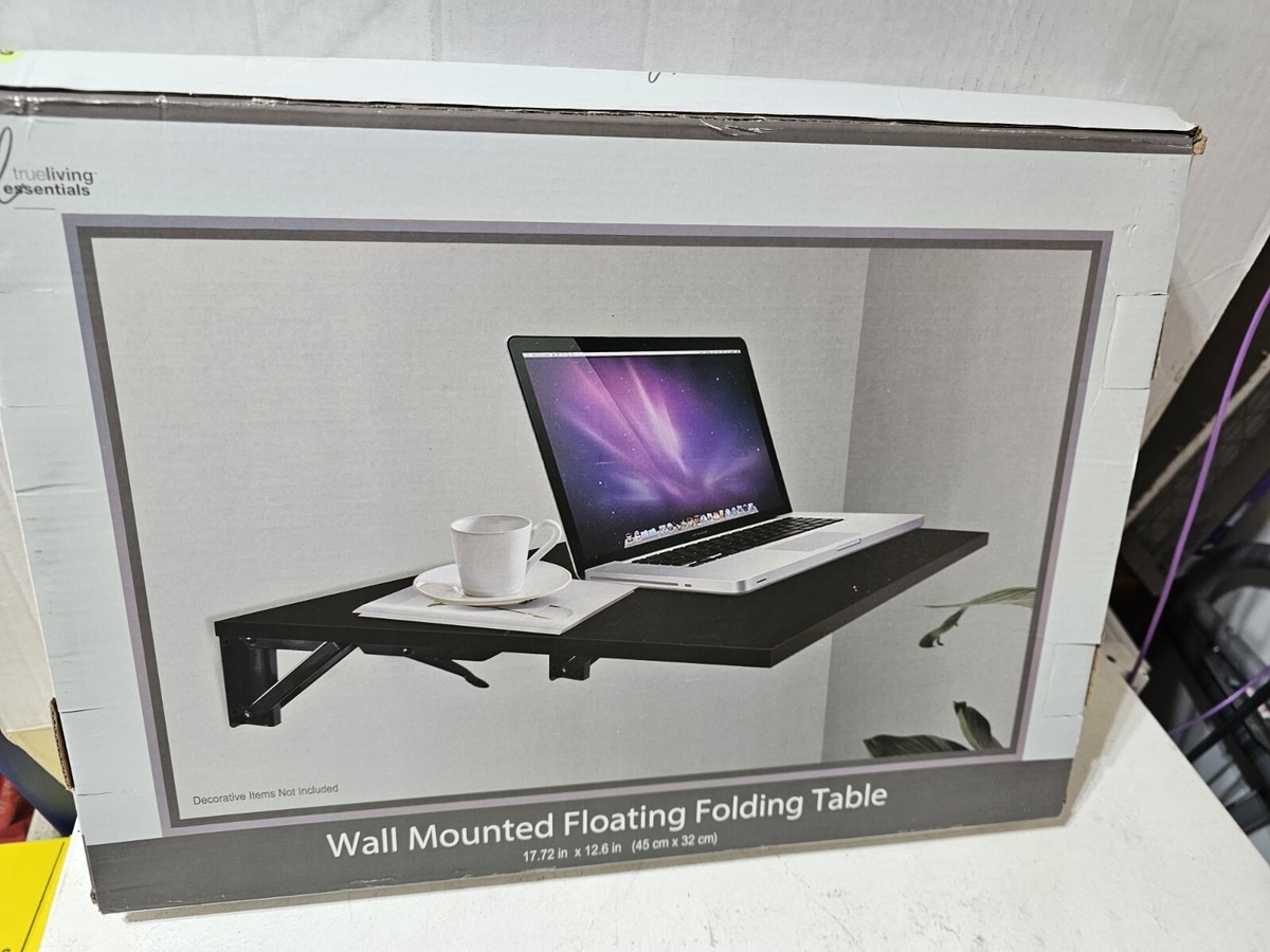Floating Computer Desk Fold Down Costway Wall Mounted Drop Leaf Table