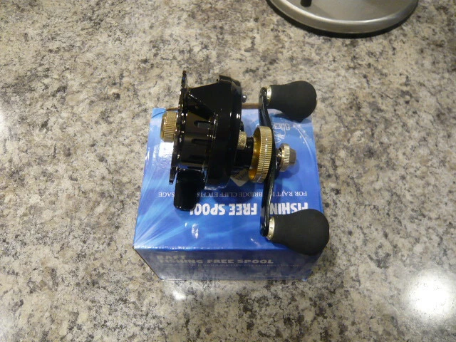 LIZARD ICE Fishing Reel Wheel Roller Lefthand Lightweight Metal Spool NIB - Image 2 of 4