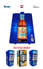 DIXIE NARCO HVV 501E 276 18.5 oz "Gold Peak Tea Sweet" VENDING MACHINE VendLabel