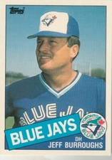 FREE SHIPPING-MINT-1985 Topps Traded #14 Jeff Burroughs Blue Jays + BONUS CARDS