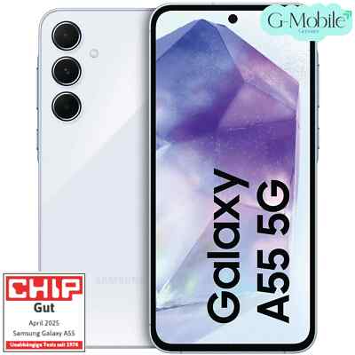 Samsung Galaxy A55 5G - 128GB -IceBlue - SIM+eSIM*BRANDNEU/VERSIEGELT*