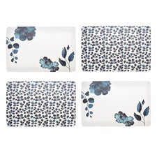 Image of Set of 4/6 Placemats Floral Flower Dining Table Dinner Place Mats Home Kitchen