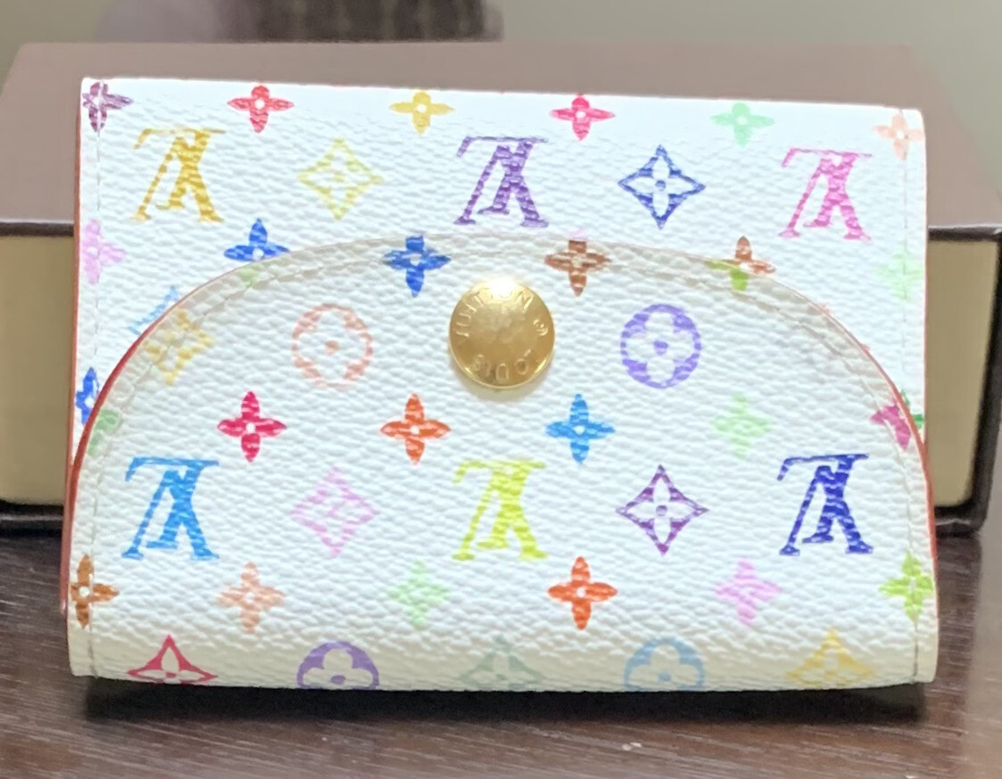 Louis Vuitton Monogram Multicolor Business Card Holder Coin Case