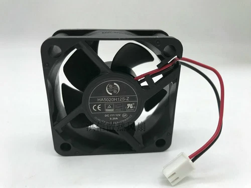 1pcs ONG HUA HA5020H12S-Z 5020 DC12V 0.20A 2-wire silent cooling fan
