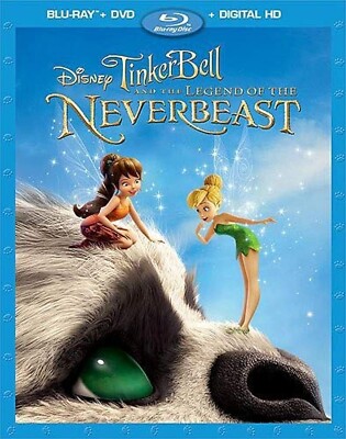 Tinker Bell Neverbeast Disney Kids Blu-ray/DVD, 2010, 2-Disc Set  NEW Sealed 