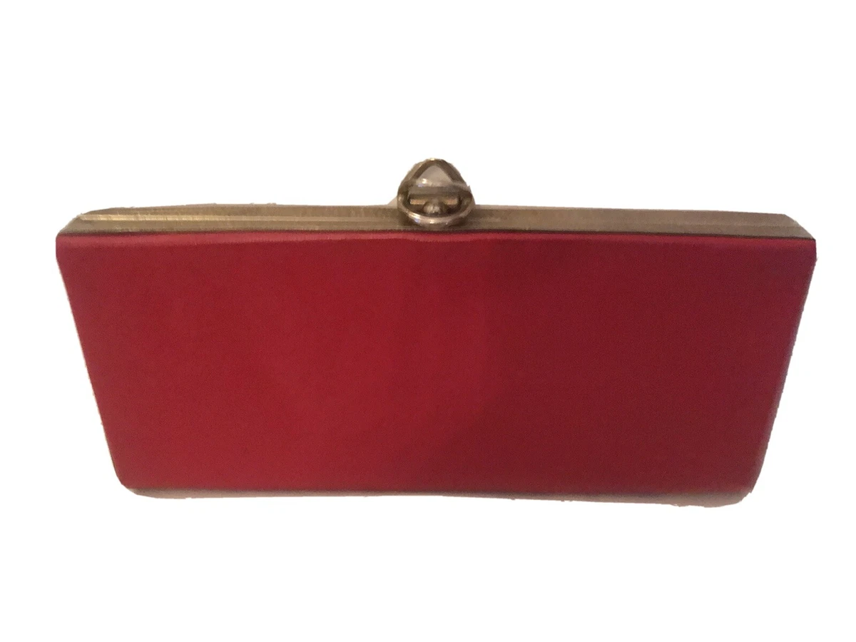 Red clutch bag ebay hotsell