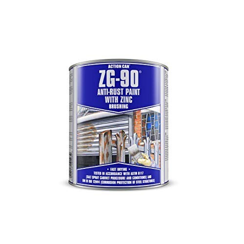 ZG90 Silver Brush on Paint 900ml Tin Galv Galvanising ZG-90 Anti Rust Paint - Picture 5 of 6