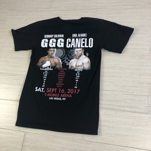 Box T-Shirt 2017 Canelo VS Golovkin mittelschweres T-Shirt Größe Small - Bild 8 von 8