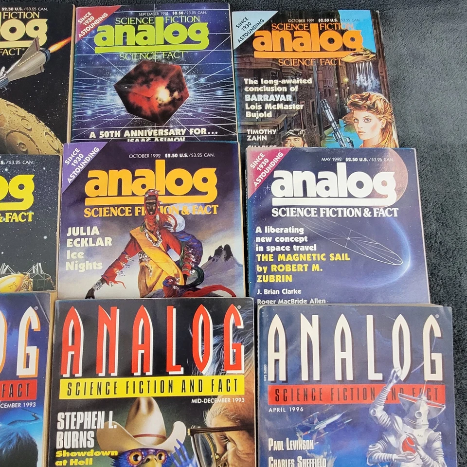 Analog Science Fiction and Fact Lot of 35 Magazines 1990s - Image 4 of 4