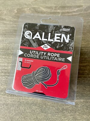 ALLEN COMPANY UTILITY CAMO ROPE W/ 2 BOW CROSSBOW HANGERS TREESTAND ...