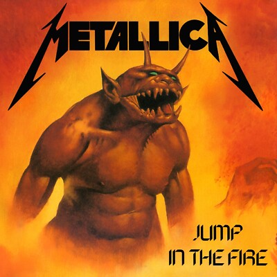 METALLICA Jump in the Fire BANNER HUGE 4X4 Ft Fabric Poster