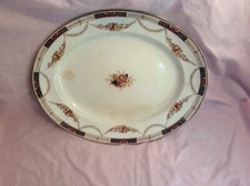 Genuine Antique Alexandra Opaque China Platter; Sampson Hancock & Sons; c 1800's